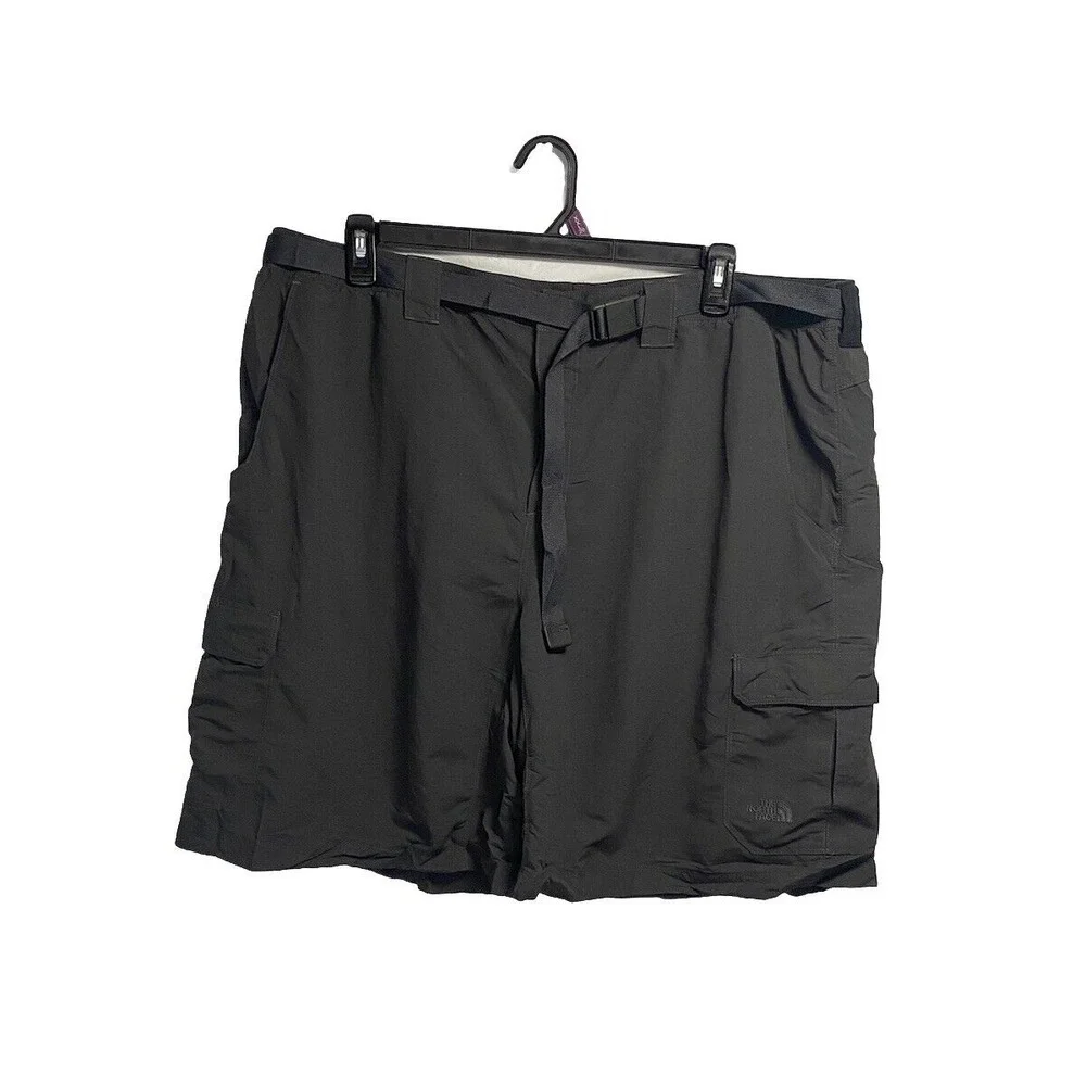The North Face Shorts Mens 2XL‎ Gray Hiking Belted Nylon Cargo 9.5